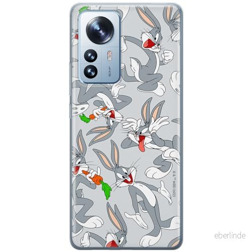 ERT GROUP mobiltelefonfodral för Xiaomi 12 / 12X originalt och officiellt licensierat Looney Tunes mönster Bugs 013 optimalt anpassad till formen på mobiltelefonen, fodral tillverkad av TPU plast 5905511659134