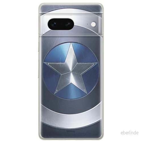 ERT GROUP mobiltelefonfodral för Google PIXEL 7 originalt och officiellt licensierat Marvel mönster Captain America 005 optimalt anpassad till formen på mobiltelefonen, fodral tillverkad av TPU plast 5905795141585