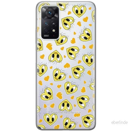 ERT GROUP mobiltelefonfodral för Xiaomi REDMI NOTE 11 PRO 5G/ 4G originalt och officiellt licensierat Looney Tunes mönster Tweety 017, gedeeltelijk transparant 5905795120986
