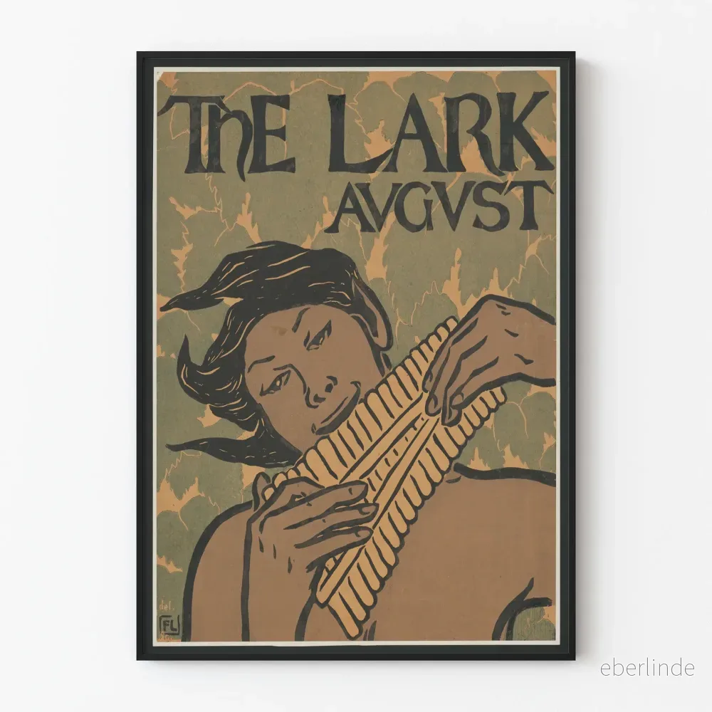 Vintaged konstposter The Lark August