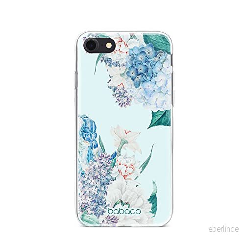 ERT GROUP mobiltelefonfodral för Iphone 7/8/ SE 2/ 3 originalt och officiellt licensierat Babaco mönster Flowers 027 optimalt anpassad till formen på mobiltelefonen, fodral tillverkad av TPU plast 5905131266194