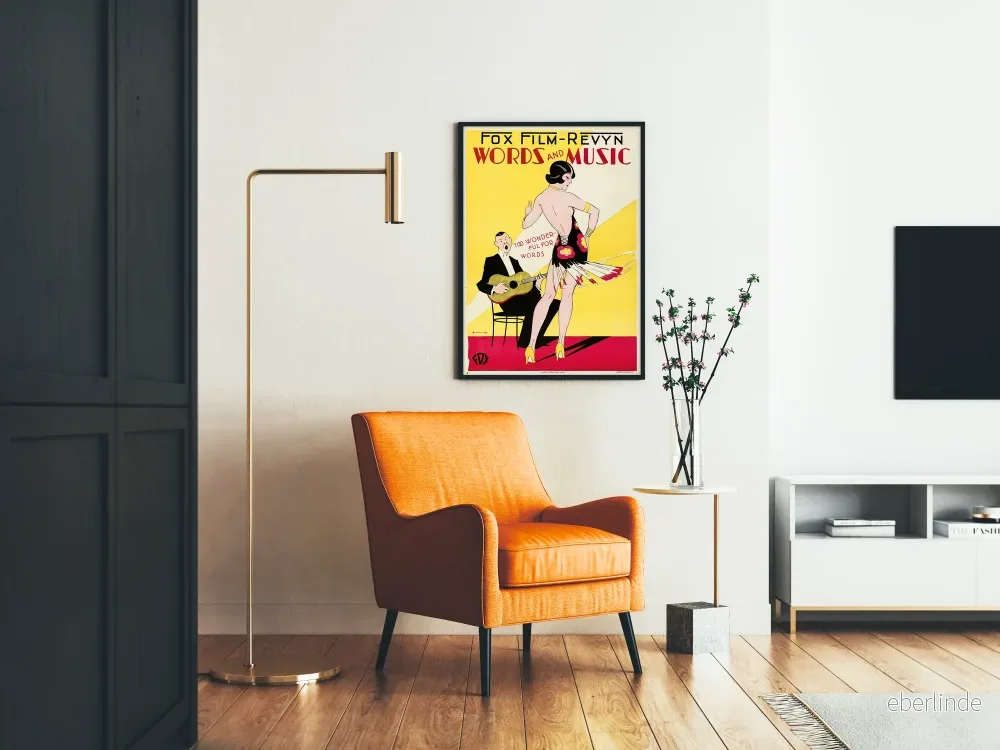 Vintageposter med ord och musik – väggdekoration i retrostil - Bild 2
