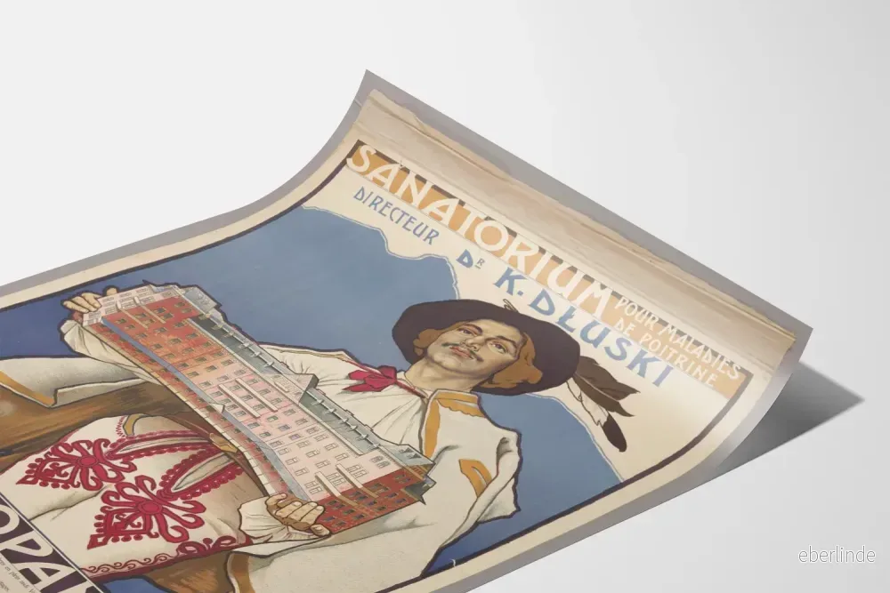 Vintageposter för sanatorium för lungsjukdomar i Zakopane - Bild 3
