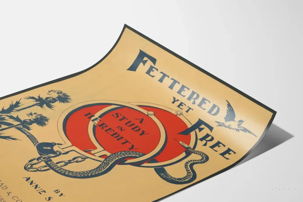 Vintageposter Fettered Yet Free, studie i ärftlighet av Annie S. Swan - Bild 3