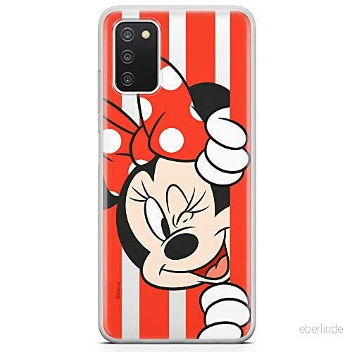 ERT GROUP mobiltelefonfodral för Samsung A03S originalt och officiellt licensierat Disney mönster Minnie 059 optimalt anpassad till formen på mobiltelefonen, gedeeltelijk transparant 5903932990713