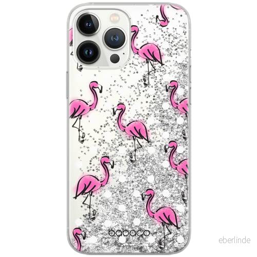 ERT GROUP mobiltelefonfodral för Apple Iphone 6/7 / 8 originalt och officiellt licensierat Babaco mönster Flamingo 003 Vit optimalt anpassad till formen på mobiltelefonen, med glitter overflow effekt 5904805410529