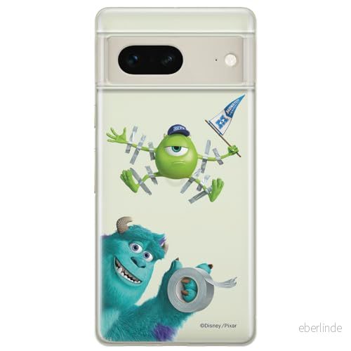 ERT GROUP mobiltelefonfodral för Google PIXEL 7 originalt och officiellt licensierat Disney mönster Monsters INC 001 optimalt anpassad till formen på mobiltelefonen, gedeeltelijk transparant 5905795157197