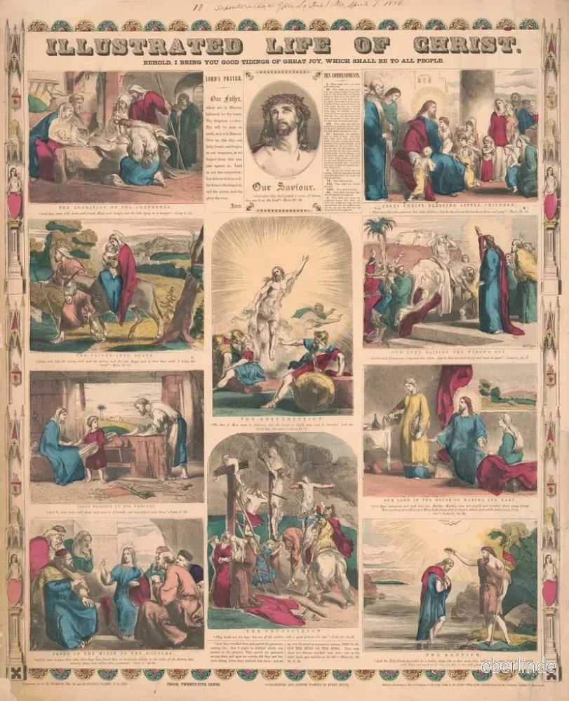 Målning av den illustrerade livet av Kristus - A. H. Jocelyn | Konsttryck - Bild 2
