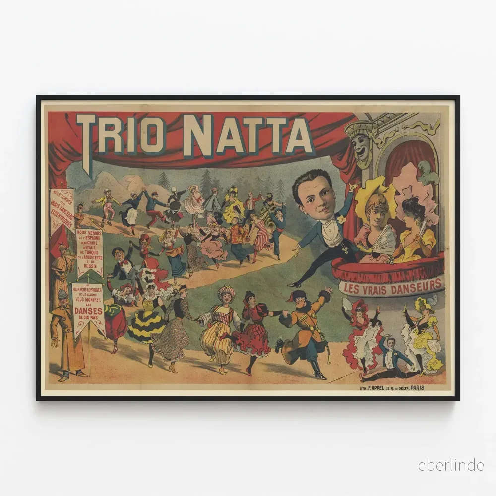 Dekorativ Trio Natta Dansare Excentriska Poster Dekorativ Trio Natta Dansare Excentriska Poster