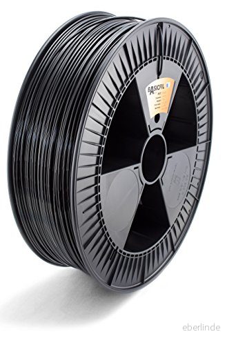 BASICFIL PETG (3D skrivarfilament), 2,85 mm, 2,3 kg, svart (svart) 7442938654642