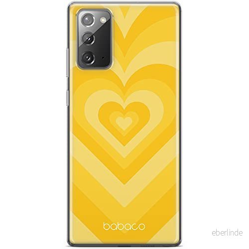 ERT GROUP mobiltelefonfodral för Samsung GALAXY NOTE 20 originalt och officiellt licensierat Babaco mönster Hearts 007 optimalt anpassad till formen på mobiltelefonen, fodral tillverkad av TPU plast 5904805675256
