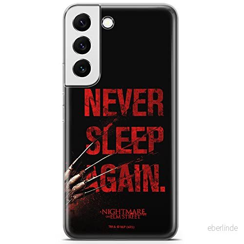 ERT GROUP mobiltelefonfodral för Samsung S22 PLUS originalt och officiellt licensierat Horror mönster Nightmare of Elm Street 003 anpassad till formen på mobiltelefonen, fodral tillverkad av TPU plast 5905511076535
