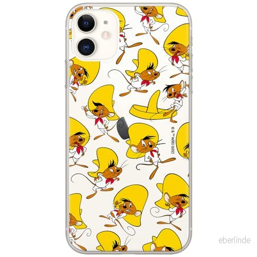 ERT GROUP mobiltelefonfodral för Iphone 11 originalt och officiellt licensierat Looney Tunes mönster Speedy Gonzales 001 optimalt anpassad till formen på mobiltelefonen, gedeeltelijk transparant 5905511645571