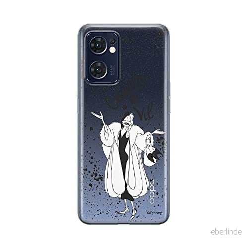 ERT GROUP mobiltelefonfodral för Oppo RENO 7 5G originalt och officiellt licensierat Disney mönster Cruella 001 optimalt anpassad till formen på mobiltelefonen, gedeeltelijk transparant 5905511303310