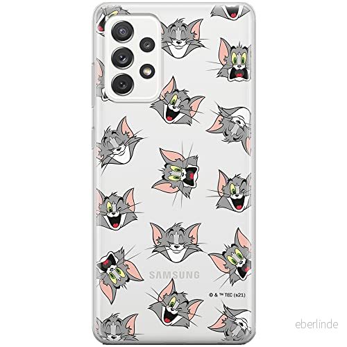 ERT GROUP mobiltelefonfodral för Samsung A53 5G originalt och officiellt licensierat Tom and Jerry mönster 007 optimalt anpassad till formen på mobiltelefonen, gedeeltelijk transparant 5904805338298