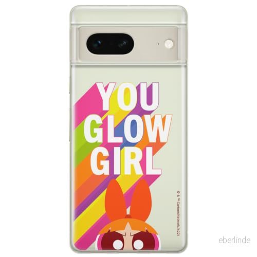 ERT GROUP mobiltelefonfodral för Google PIXEL 7 originalt och officiellt licensierat The Powerpuff Girls mönster 042 optimalt anpassad till formen på mobiltelefonen, gedeeltelijk transparant 5905795154431