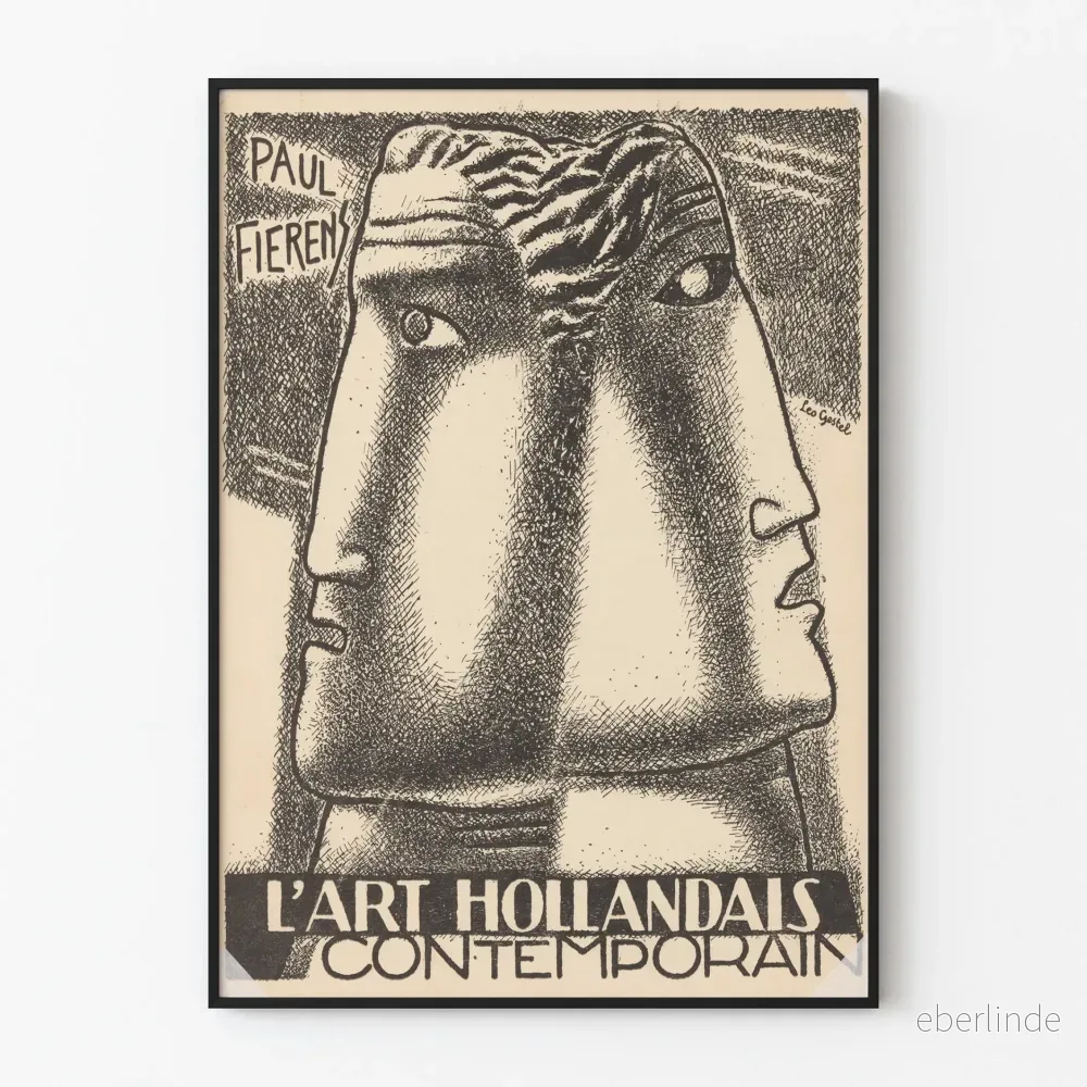 Konstnärlig poster L'Art Hollandais Contemporain av Leo Gestel