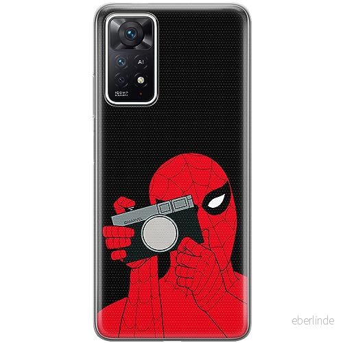 ERT GROUP mobiltelefonfodral för Xiaomi REDMI NOTE 11 PRO 5G/ 4G originalt och officiellt licensierat Marvel mönster Spider Man 026, fodral tillverkad av TPU plast 5905795003302