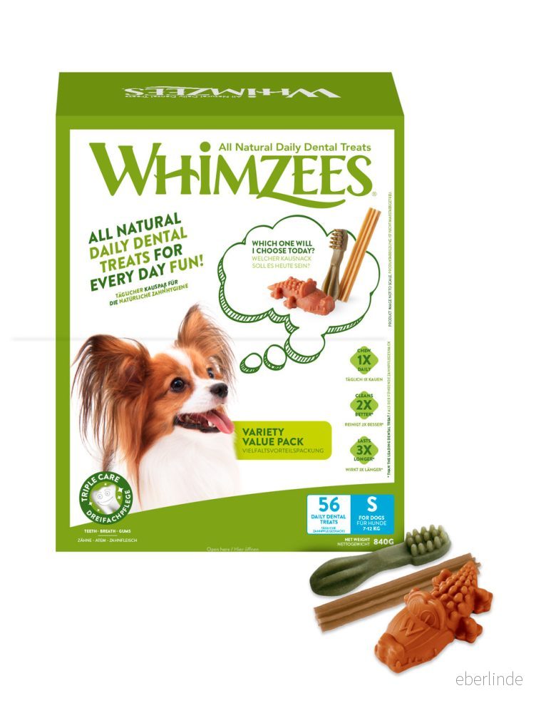 Whimzees Variety S 56 stk 840 g box 8718627754979