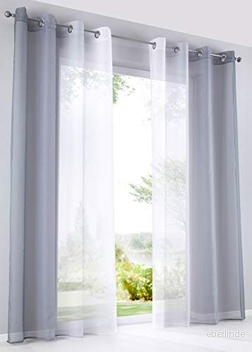 2 pack gardiner vertikal färggradient tryck transparent ”modena” med öljetter och gardinband, dekorativ gardin H x B 175 140 cm gråtoner, 1000183 4041984938060 2 pack gardiner vertikal färggradient tryck transparent ”modena” med öljetter och gardinband, dekorativ gardin H x B 175 140 cm gråtoner, 1000183 4041984938060