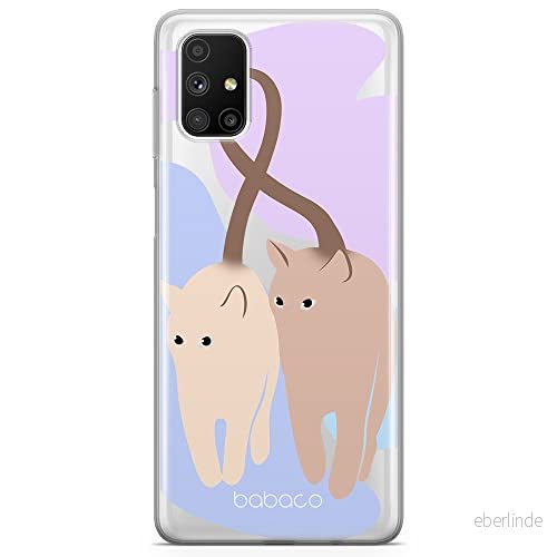 ERT GROUP mobiltelefonfodral för Samsung M51 originalt och officiellt licensierat Babaco mönster Cats 013 optimalt anpassad till formen på mobiltelefonen, gedeeltelijk transparant 5905131087478