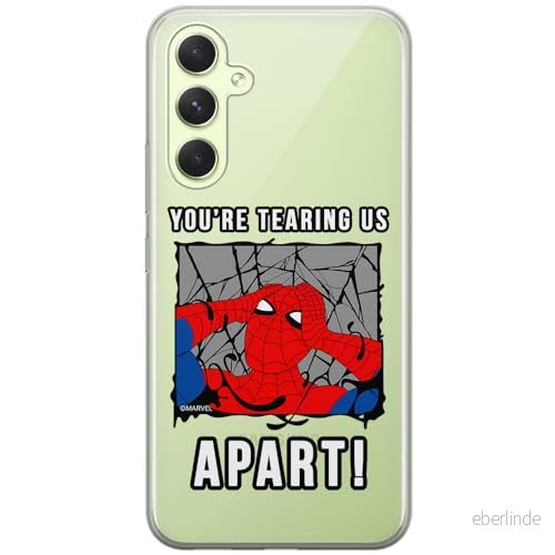 ERT GROUP mobiltelefonfodral för Samsung A54 5G originalt och officiellt licensierat Marvel mönster Spider Man 035 optimalt anpassad till formen på mobiltelefonen, gedeeltelijk transparant 5905795011833