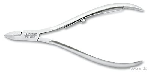3 Claveles 10 cm Cutticle Tång med munnen 7 mm skärning, ta bort nagelband naglar, professionell tänger 8410990120954 3 Claveles 10 cm Cutticle Tång med munnen 7 mm skärning, ta bort nagelband naglar, professionell tänger 8410990120954
