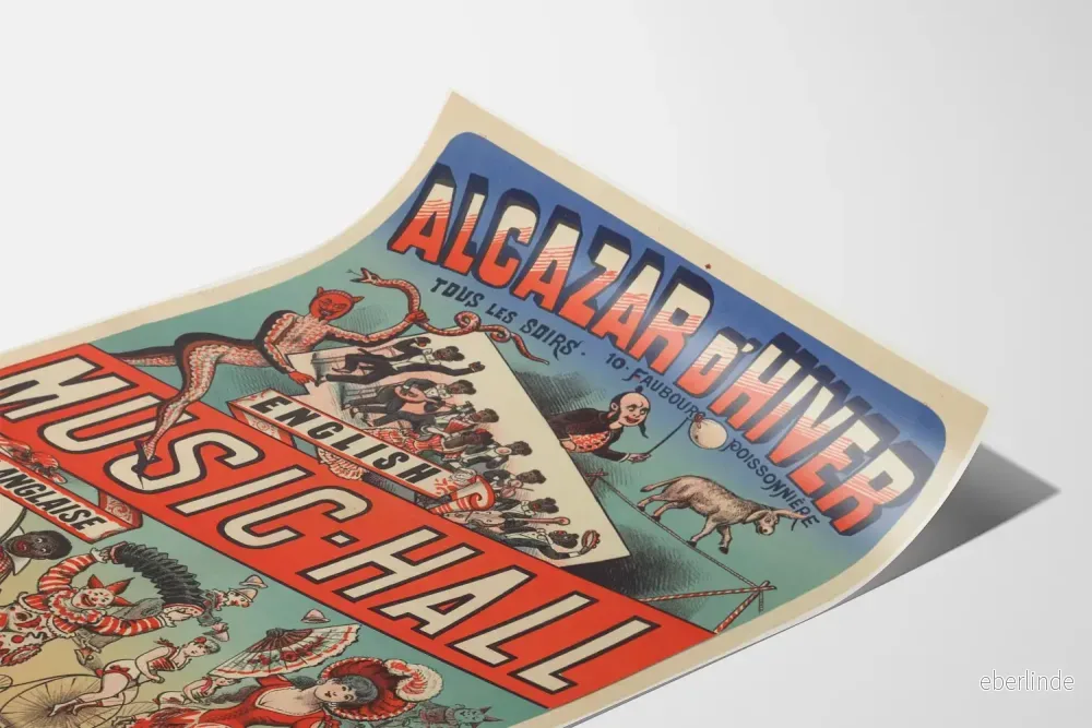 Vintage affisch för Music-Hall Alcazar d'Hiver - Bild 3