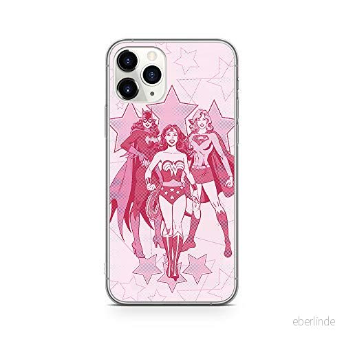 ERT GROUP mobiltelefonfodral för Apple Iphone 11 PRO originalt och officiellt licensierat DC mönster Super Girls 002 Vit optimalt anpassad till formen på mobiltelefonen, fodral tillverkad av TPU plast 5902980824308