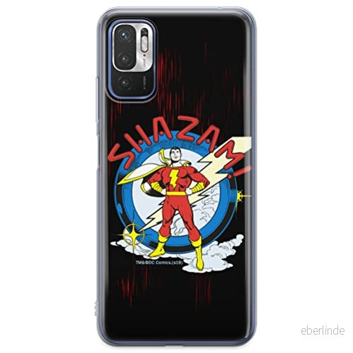 ERT GROUP mobiltelefonfodral för Xiaomi REDMI NOTE 10 5G / POCO M3 PRO originalt och officiellt licensierat DC mönster Shazam 003 anpassad till formen på mobiltelefonen, fodral tillverkad av TPU plast 5904805616334