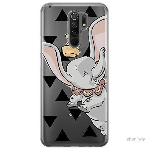 ERT GROUP mobiltelefonfodral för Xiaomi REDMI 9 originalt och officiellt licensierat Disney mönster Dumbo 001 optimalt anpassad till formen på mobiltelefonen, gedeeltelijk transparant 5903040305232