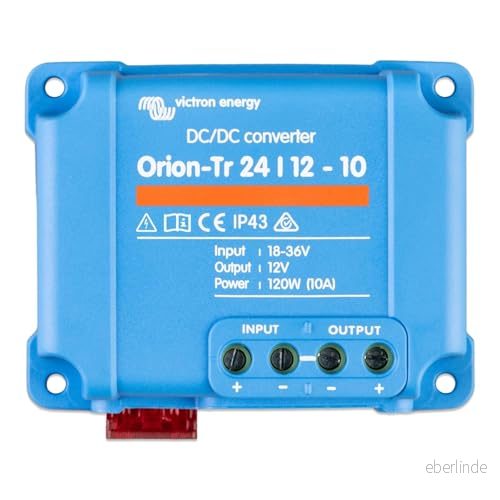 Victron Energy Orion Tr IP43 24/12 Volt 10 amp 120 Watt DC/DC Omvandlare, Ej isolerad, Butik 8719076022893