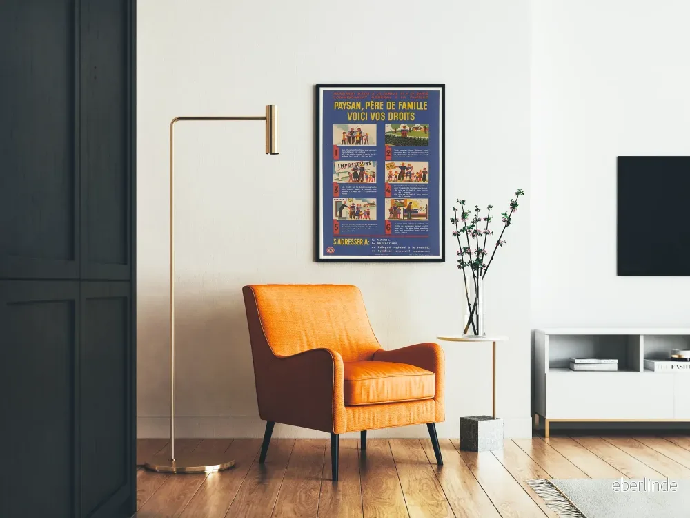 Vintageposter om jordbrukarfamiljers rättigheter - Bild 2