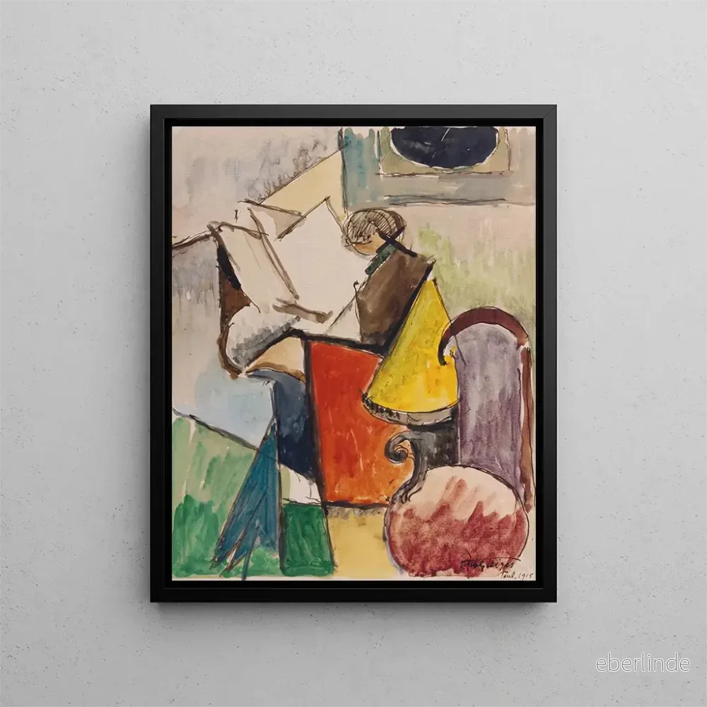 Målning Studera porträttet av Florent Schmitt – Albert Gleizes | Konsttryck Målning Studera porträttet av Florent Schmitt – Albert Gleizes | Konsttryck