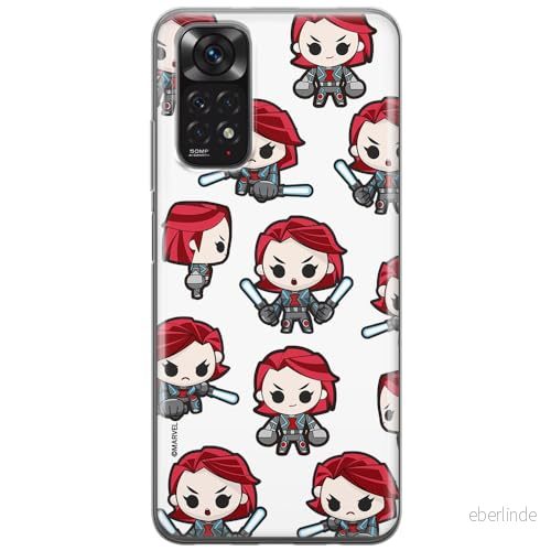 ERT GROUP mobiltelefonfodral för Xiaomi REDMI NOTE 11S 4G / 11 originalt och officiellt licensierat Marvel mönster Black Widow 013, fodral tillverkad av TPU plast 5905511566616
