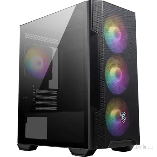 MSI MAG FORGE M100R Mini Tower PC fodral härdat glas, Micro ATX och ITX kapacitet, Mesh Frontpanel, 4 x 120 mm ARGB fläktar med navkontroll, magnetiskt dammfilter, USB 3.2 Gen 1 Typ A port 4719072932220