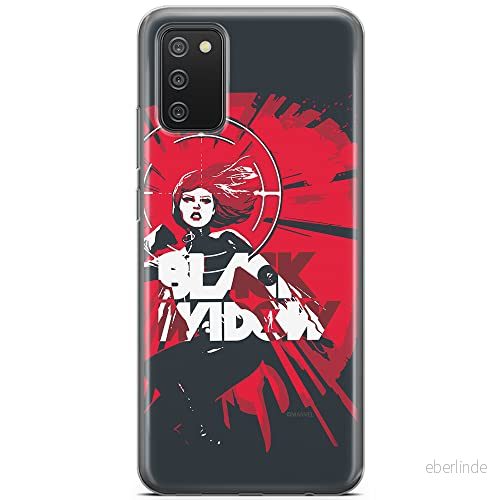 ERT GROUP mobiltelefonfodral för Samsung A02S originalt och officiellt licensierat Marvel mönster Black Widow 005 optimalt anpassad till formen på mobiltelefonen, fodral tillverkad av TPU plast 5903040234556