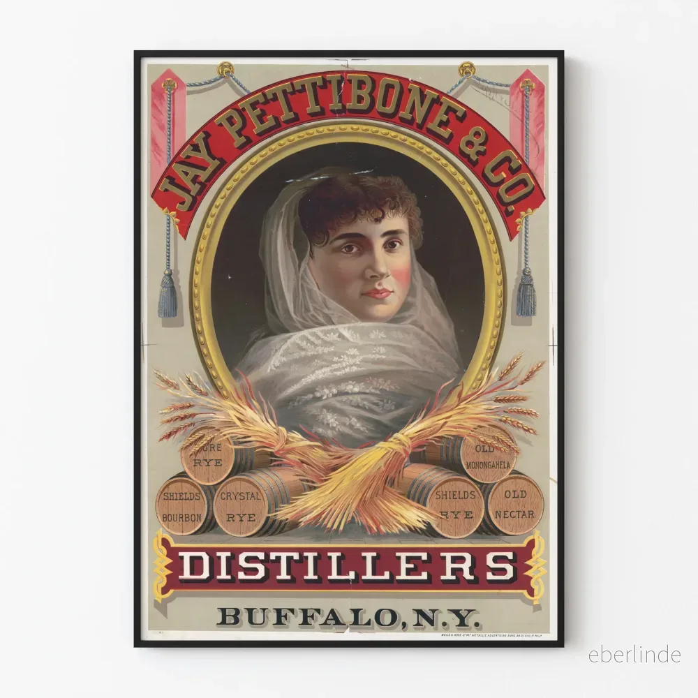 Vintageposter Jay Pettibone & Co. Distillers Buffalo N.Y