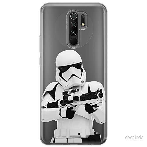 ERT GROUP mobiltelefonfodral för Xiaomi REDMI 9 originalt och officiellt licensierat Star Wars mönster Stormtrooper 007 optimalt anpassad till formen på mobiltelefonen, gedeeltelijk transparant 5903040308219