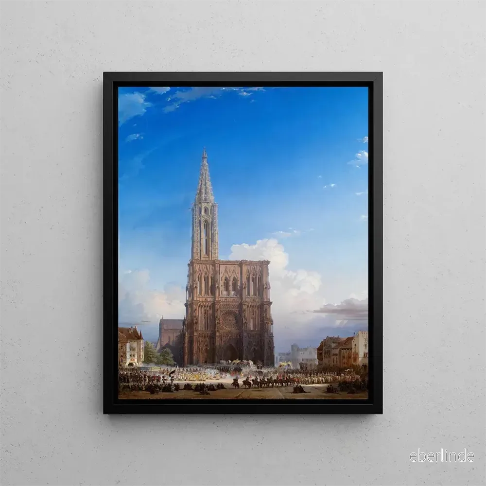 Målning Strasbourg Münster – August von Bayer | Konsttryck Målning Strasbourg Münster – August von Bayer | Konsttryck