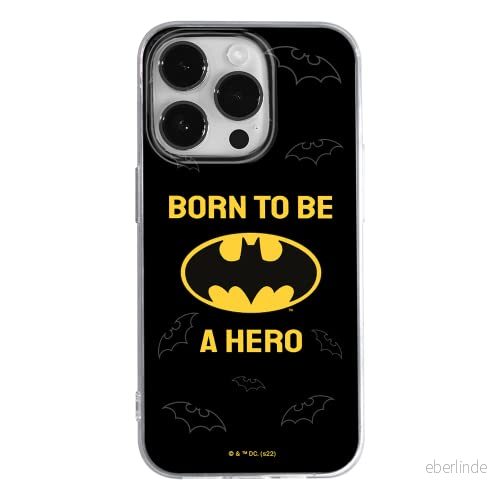 ERT GROUP mobiltelefonfodral för Apple Iphone 14 PRO originalt och officiellt licensierat DC mönster Batman 058 optimalt anpassad till formen på mobiltelefonen, fodral tillverkad av TPU plast 5905131922175