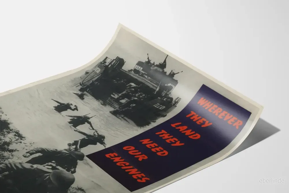 Militär propagandaposter - Var de än landar behöver de våra motorer - Bild 3