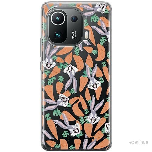 ERT GROUP mobiltelefonfodral för Xiaomi MI 11i/ REDMI K40/K40 PRO/POCO F3/ F3 PRO originalt och officiellt licensierat Looney Tunes mönster Bugs 017, gedeeltelijk transparant 5905795080723