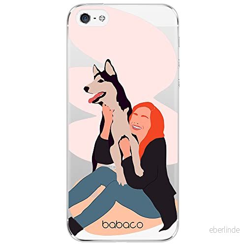 ERT GROUP mobiltelefonfodral för Iphone 5/5S/SE originalt och officiellt licensierat Babaco mönster Dogs 004 optimalt anpassad till formen på mobiltelefonen, gedeeltelijk transparant 5905131038845