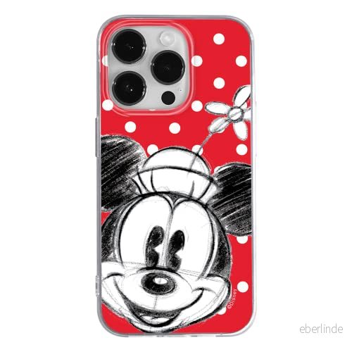 ERT GROUP mobiltelefonfodral för Apple Iphone 14 PRO originalt och officiellt licensierat Disney mönster Minnie 009 optimalt anpassad till formen på mobiltelefonen, fodral tillverkad av TPU plast 5905131913517