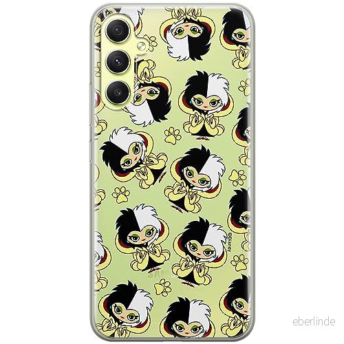 ERT GROUP mobiltelefonfodral för Samsung A34 5G originalt och officiellt licensierat Disney mönster Cruella 007 optimalt anpassad till formen på mobiltelefonen, gedeeltelijk transparant 5905511784379