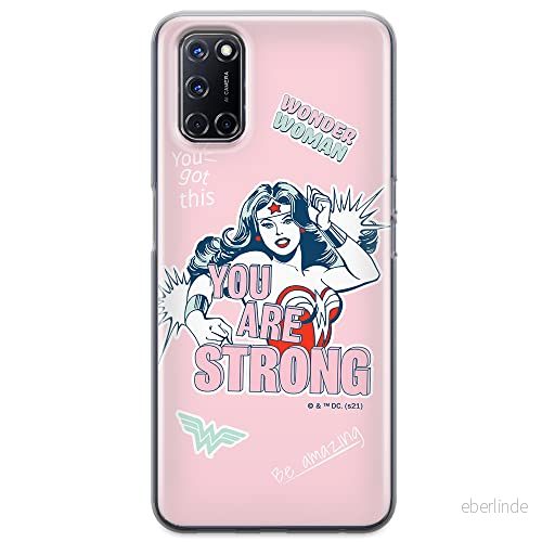ERT GROUP mobiltelefonfodral för Oppo A92/ A72/ A52 originalt och officiellt licensierat DC mönster Wonder Woman 025 optimalt anpassad till formen på mobiltelefonen, fodral tillverkad av TPU plast 5903932932171