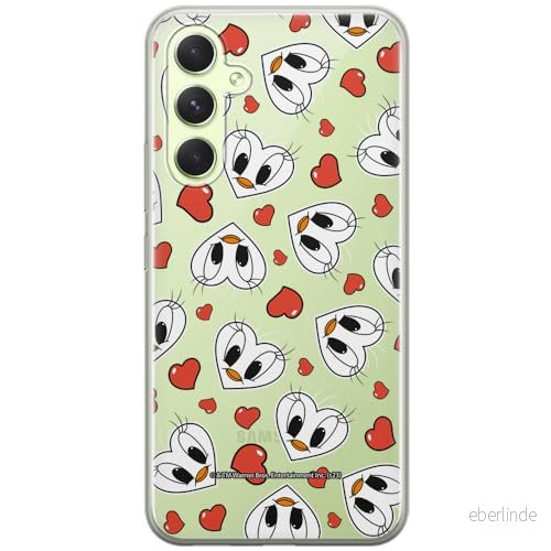 ERT GROUP mobiltelefonfodral för Samsung A54 5G originalt och officiellt licensierat Looney Tunes mönster Tweety 018 optimalt anpassad till formen på mobiltelefonen, gedeeltelijk transparant 5905795122638