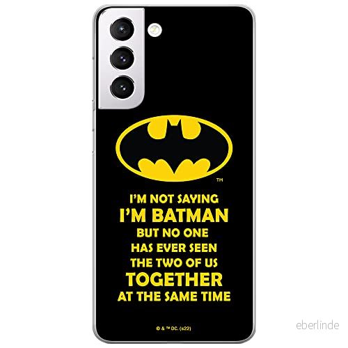 ERT GROUP mobiltelefonfodral för Samsung S21 originalt och officiellt licensierat DC mönster Batman 053 optimalt anpassad till formen på mobiltelefonen, fodral tillverkad av TPU plast 5905131552044