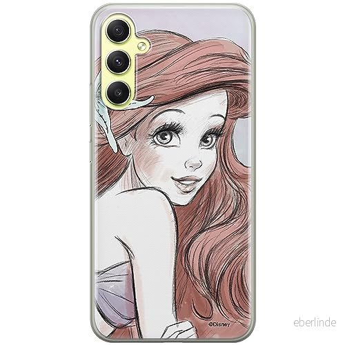ERT GROUP mobiltelefonfodral för Samsung A34 5G originalt och officiellt licensierat Disney mönster Ariel 005 optimalt anpassad till formen på mobiltelefonen, fodral tillverkad av TPU plast 5905511791377